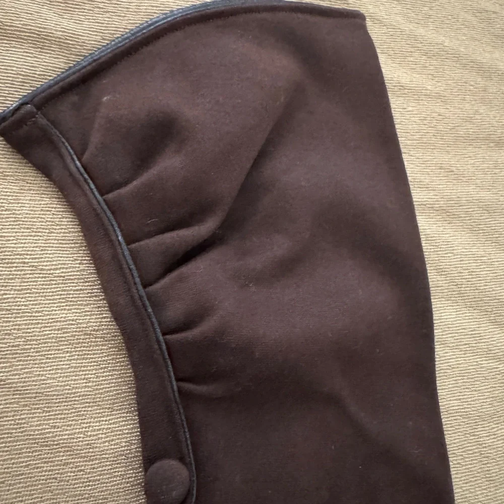 Vintage Chocolate Brown Long Dress Gloves XS/S